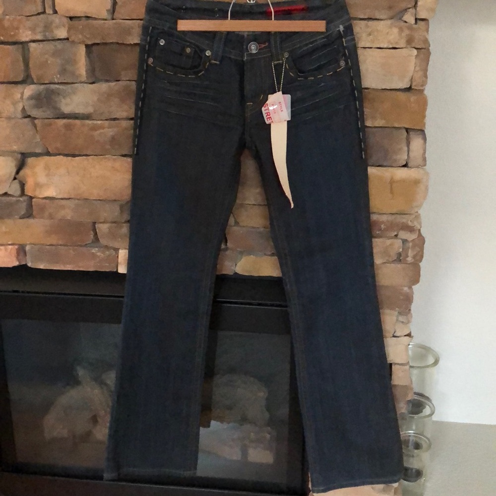 Vigoss Jeans Dark Blue Boot Cut Size 5/6-28
